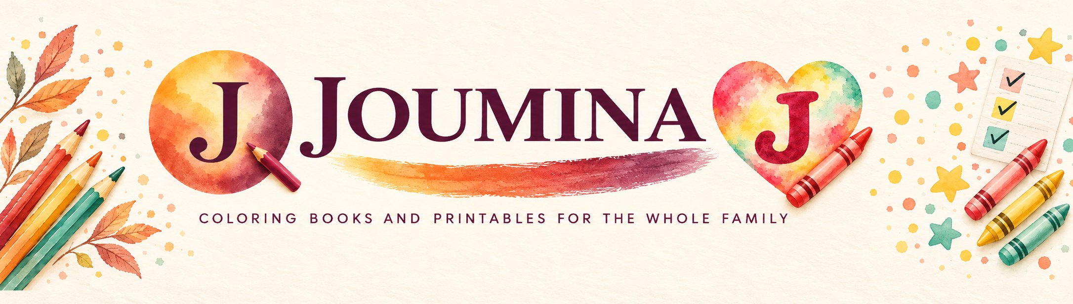 Joumina. Coloring books and printables for the whole family.
