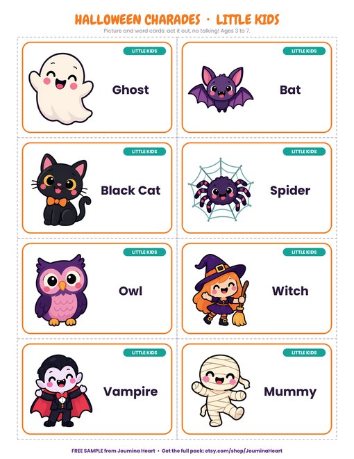 Free page from Picture Charades