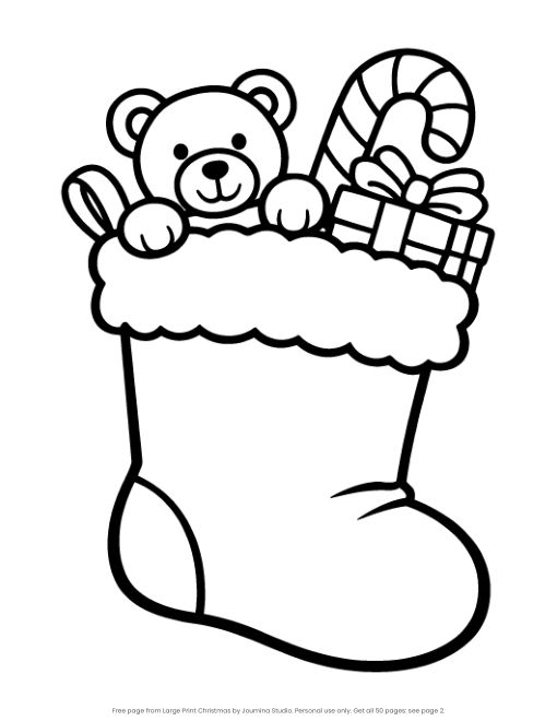 Free page from Large Print Christmas