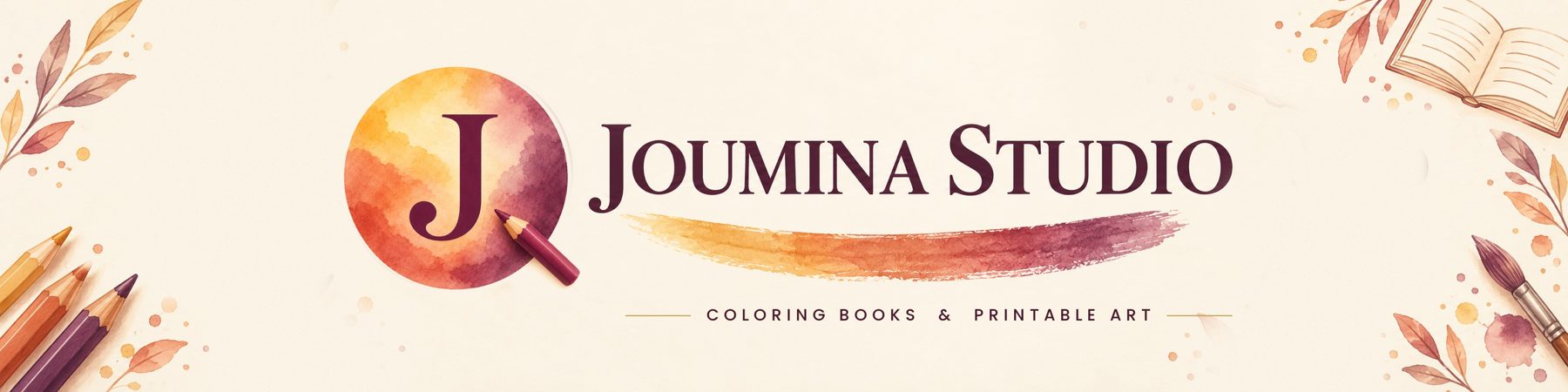 Joumina Studio. Coloring books and printable art.
